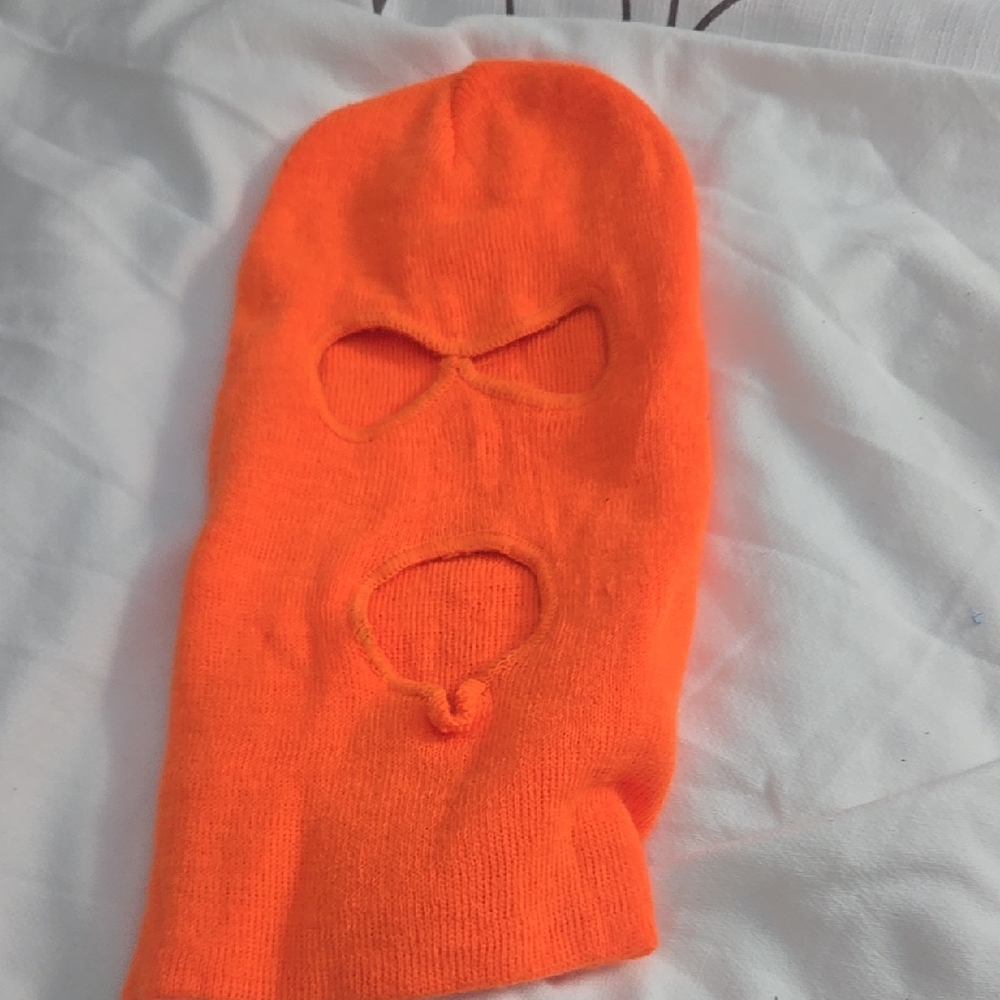 Orange Ski Mask